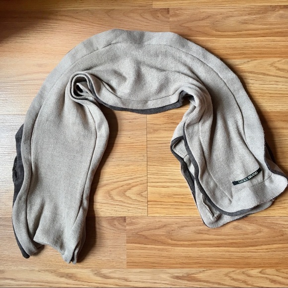 Lucky Brand Tan and Brown Ruffle Scarf - Picture 3 of 6